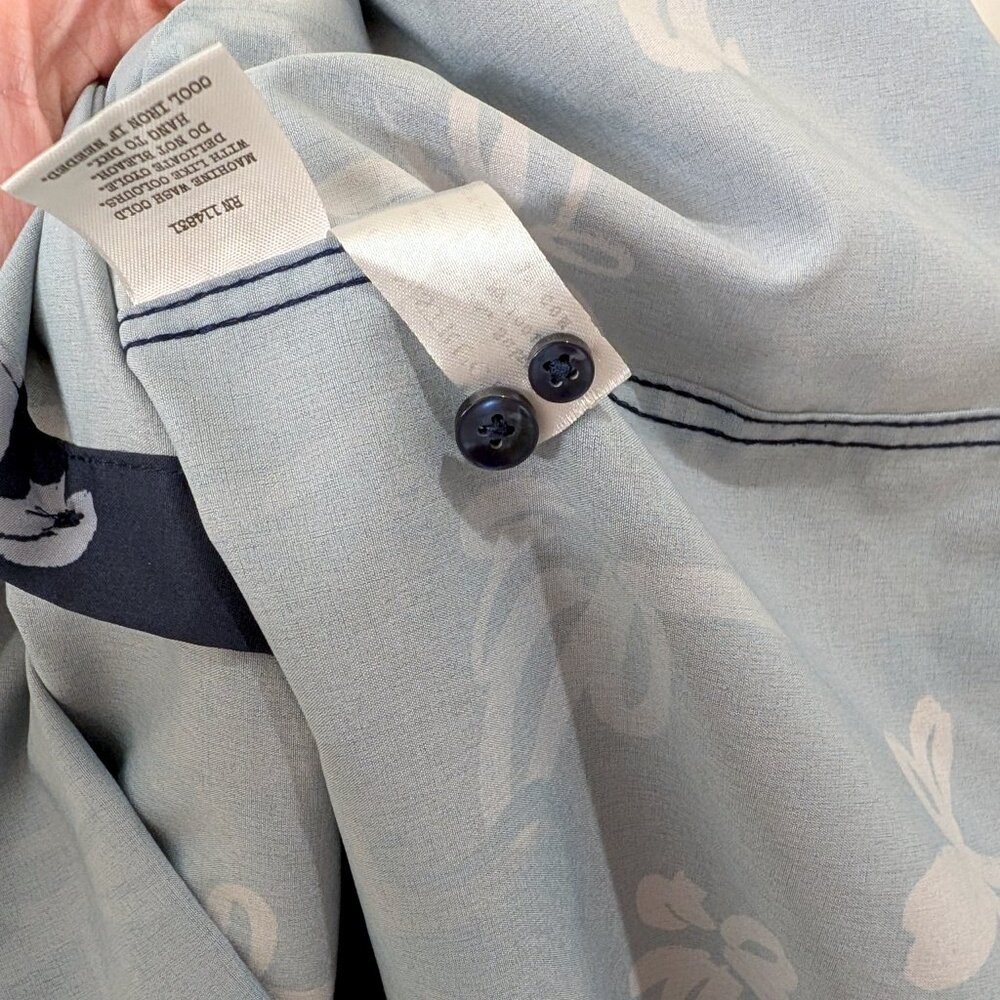 Like New CON.STRUCT Cat Floral Long Sleeve Everyday Shirt, size XL - Picture 6 of 12